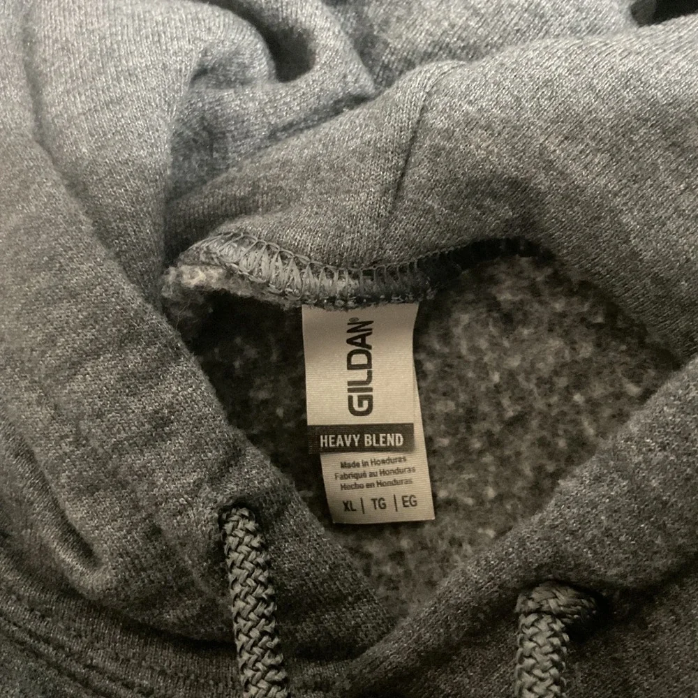 Gildan Heavy Blend Sweat Transformation Hoodie Mens XL Gray Graphic Gym Pullover - Picture 6 of 9